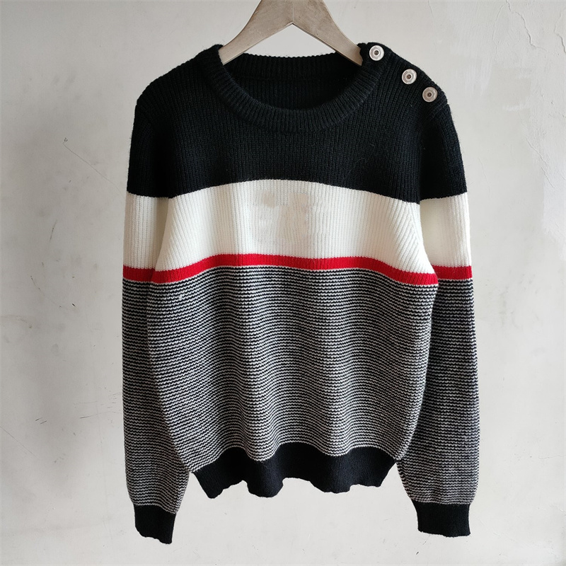 

Women Knitted Sweater Woollen Fall Girls Wool Jumper Shirt Super Elastic Fashion Clothes Big Letter With Round Neck Loose Short Knitwear, Extra shipping cost