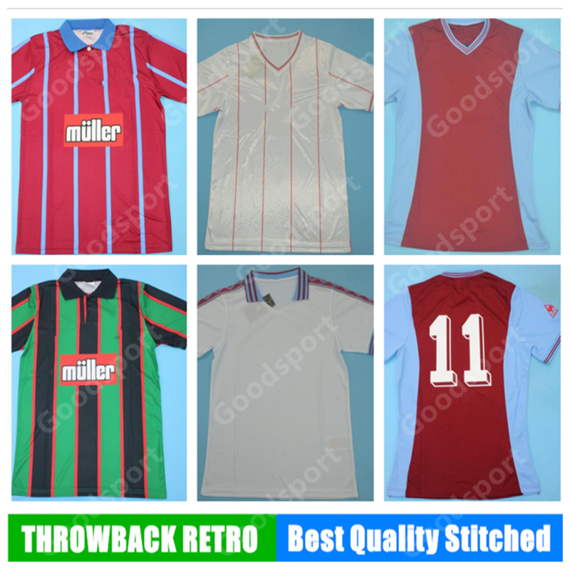 

RETRO 1982 1980 1981 1988 1995 1993 Soccer Jerseys ROTTERDAM Peter Withe Des Bremner Tony Morley Gary Shaw Football shirt uniform CALCIO ASTON