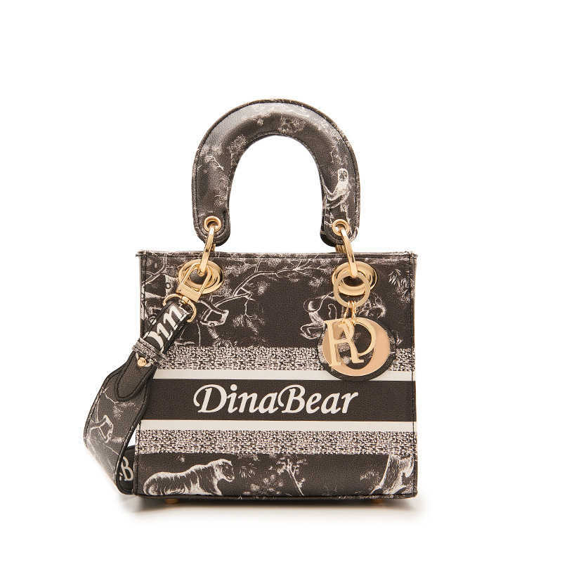 Classic Versatile Small Handbag Women 2022 New Trend Printing Diana Bag Fashion One Shoulder Messenger Tote Bag Wholesale