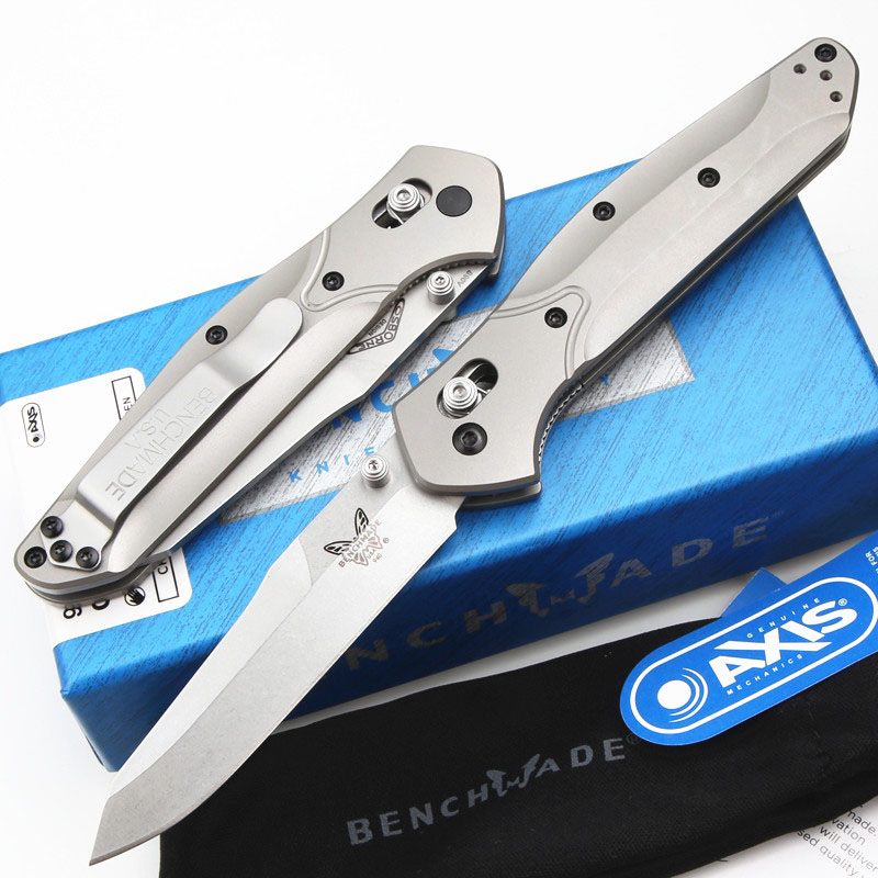 

Benchmade BM940/940-1 Osborne Folding Knife GB-D2 Blade TC4 handle Outdoor camping Knives 940 BM943 BM781 BM485 BM42 BM62 C81 9400 knifes