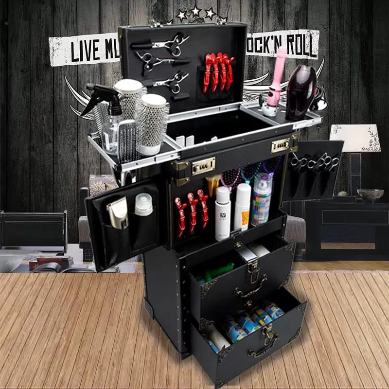 

Suitcases High Quality Trolley Cosmetic Case Rolling Luggage,Multi-layer Beauty Tattoo Salons Suitcase,Nails Makeup Toolbox