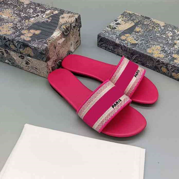 

Luxury Brand Sandals Designer Slippers Slides Floral Brocade Genuine Leather Flip Flops Women Shoes Sandal 2022, 13