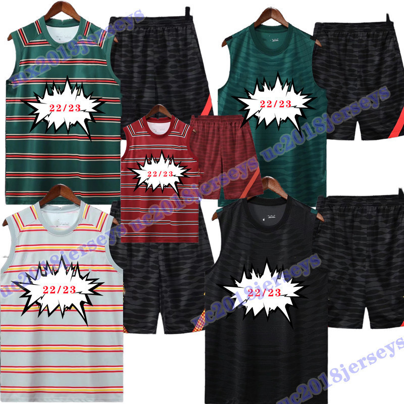 

2022 23 sleeveless Training suit soccer jerseys 22 23 Training clothes Jersey virgil MANE football shirt, Children's socks