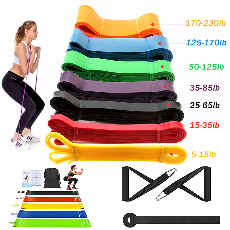 

2080mm Pull Up Power Resistance Band Set Elastic Exercises Rubber for Fitness Home Gym Muscles Crossfit Workout Equipment 220716, Yellow
