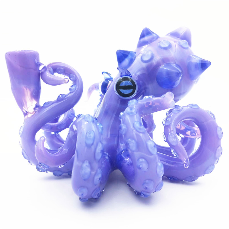 

Glass Bong Water Bongs Dab Rig 14.4MM Female Joint Hookah Octopus Bong Oil Rigs Bubbler Pipe Cute Mini Item Ysglassbong