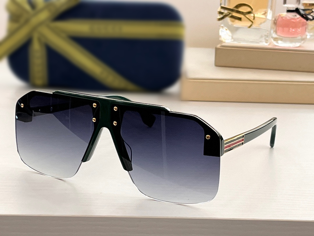 

Sunglasses For Unisex Summer 0988 Style Anti-Ultraviolet Retro Plate Rectangle Frameless Glasses Random Box