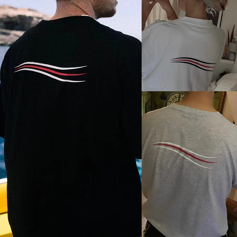 

Oversized Tee Black White Blue Grey Casual Short Sleeves T-shirts Cotton T Shirts Men Women Hip Hop Streetwear MG220063