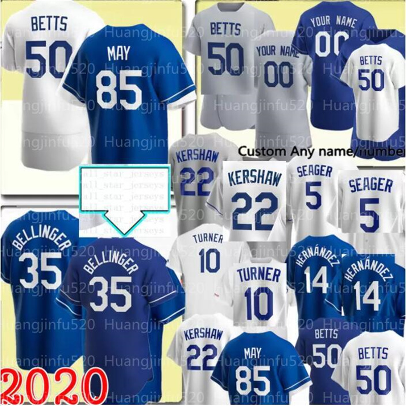 

5 Freddie Freeman 50 Mookie Betts 22 Clayton Kershaw Baseball Corey Seager Julio Urias Justin Turner 35 Cody Bellinger Hernandez Jerseys, As