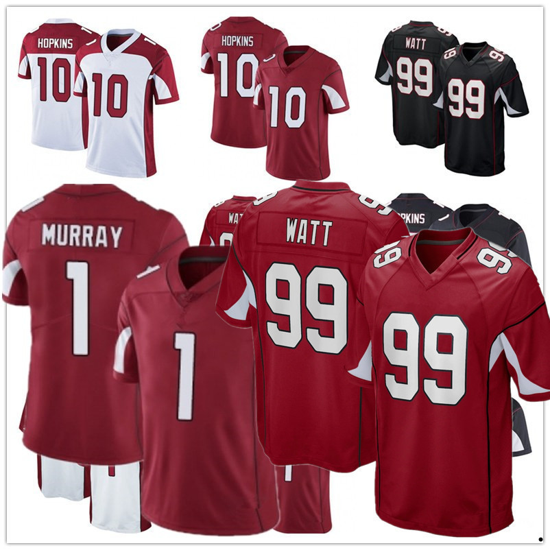 

99 J.J. Watt custom Arizona''Cardinals''1 Kyler Murray 3 Budda Baker 48 Isaiah Simmons 11 Larry Fitzgerald 6 James Conner Football Jerseys, Color