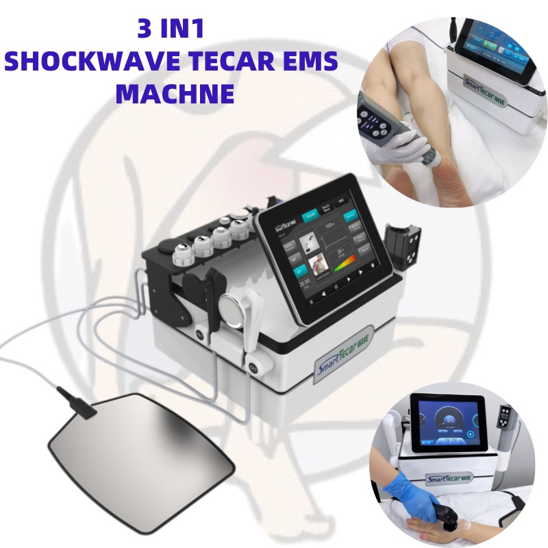 

Portable Tecar Diathermy Shockwave Massage Therapy Machine For Body Pain Relief ED Treatment Erectile Dysfunction