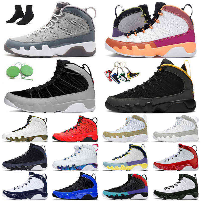 

Outdoor 9 9s Basketball Shoes Jumpman Sneakers Particle Grey Motorboat Jones Gym Red University Gold Space Jam Cool Bred Sports Womens, B1 particle grey 40-47