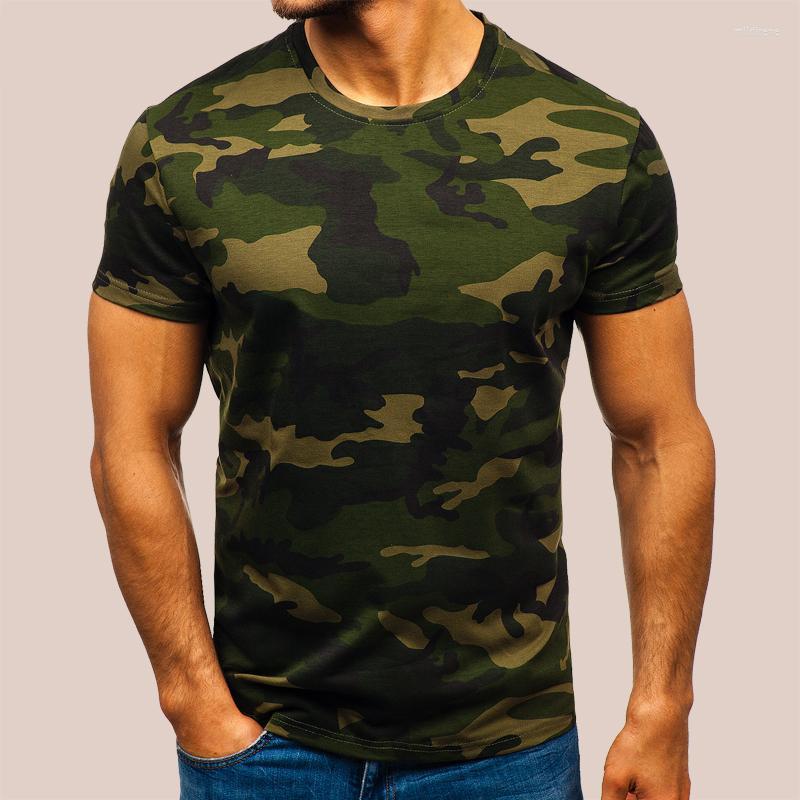 

Men's T-Shirts E-BAIHUI Summer Fashion Camouflage T-shirt Men Casual O-neck Cotton Streetwear T Shirt Short Sleeve Tshirt Tops G008Men's Mil, Dark grey