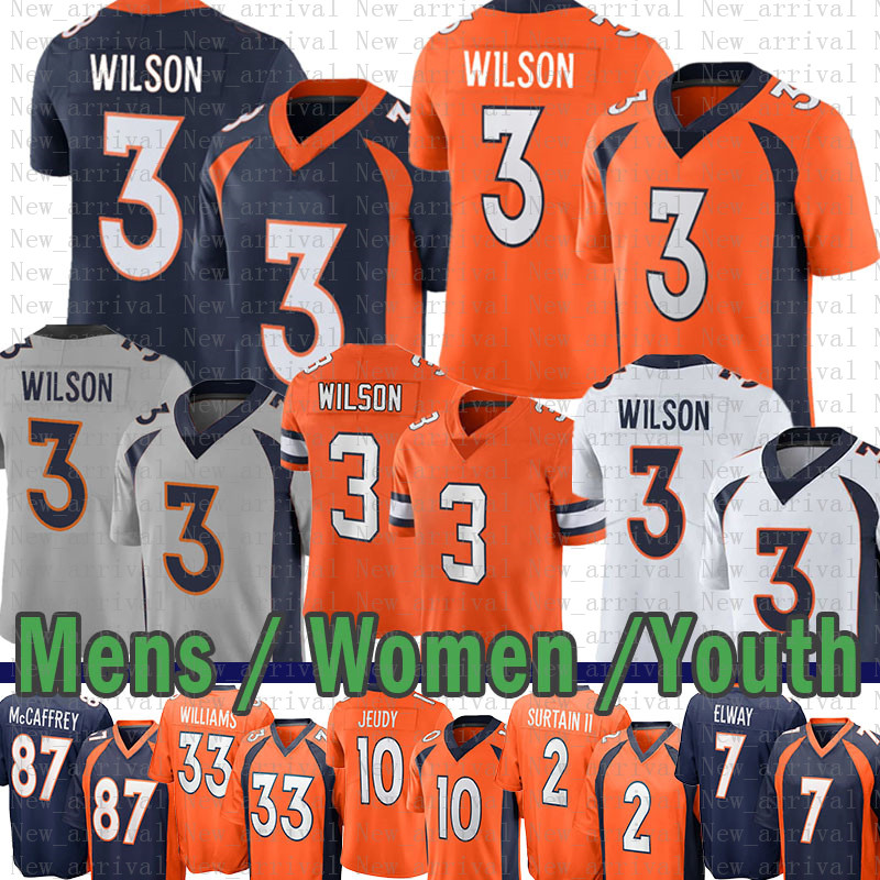 

Peyton Manning 3 Russell Wilson Football Jersey Patrick Surtain II Jerry Jeudy Justin Simmons Javonte Williams John Elway Teddy Bridgewater Bradley Chubb Atwater, Mens-ym