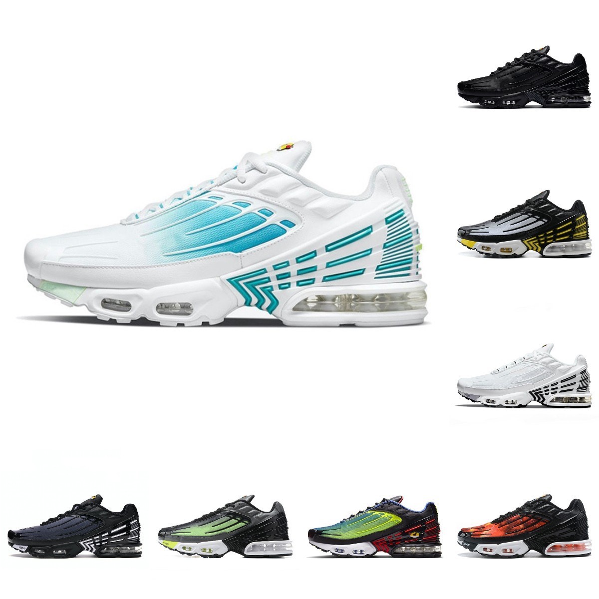 

Top Quality Tn Plus 3 Tuned III Men Sports Shoes Laser Blue White Aquamarine Tns Requin Obsidian Hyper Violet Deep Parachute Ghost Green Triple Black Trainer Sneakers, Please contact us