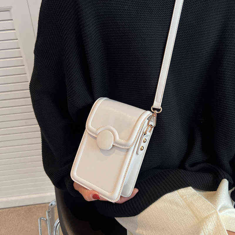 2022 été créateur de mode marque femmes Simple Mini PU cuir rabat bandoulière sacs à bandoulière femme téléphone épaule sacs à main