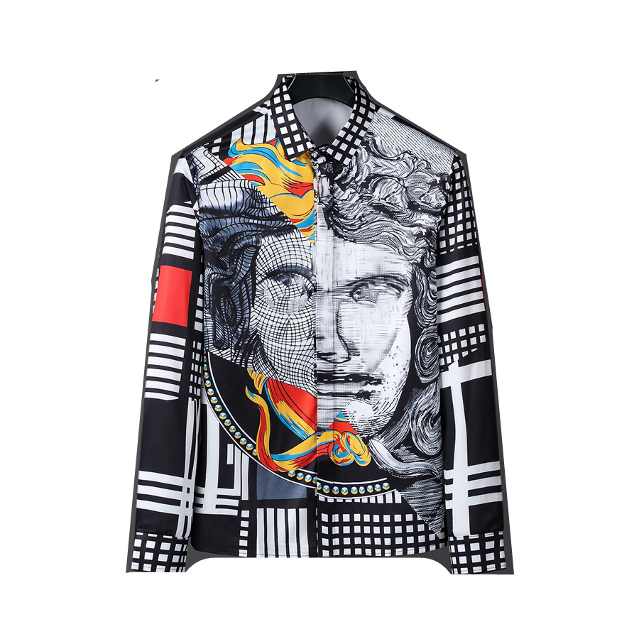 

2022 new Style Men's Casual Shirts QIWN Autumn Shirt Fashion Three-color Long-sleeved Men Dress Oversized high quality shirts side -3XL$$$000020, Customize