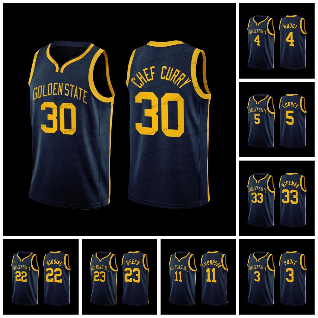 

Stephen Curry 2022-23 Statement Edition Basketball Jersey Klay Thompson Andrew Wiggins Draymond Green James Wiseman Moses Moody Kevon Looney Mens Womens Youth