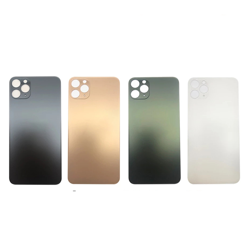 

New Back Glass Housing Replacement Cell Phone Housings Big Hole Seperate Glasses For Iphone 13 12 11 Pro Max Mini With 3M Sticker and logo Battery Cover Covers Black Red