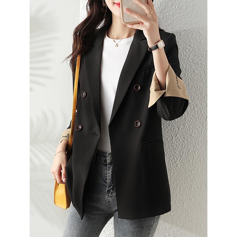 

Women' Suits & Blazers Ladies Casual Blazer Women Jacket Long Sleeve Work Business Office Uniform Style Elegant BlackWomen, Picture color