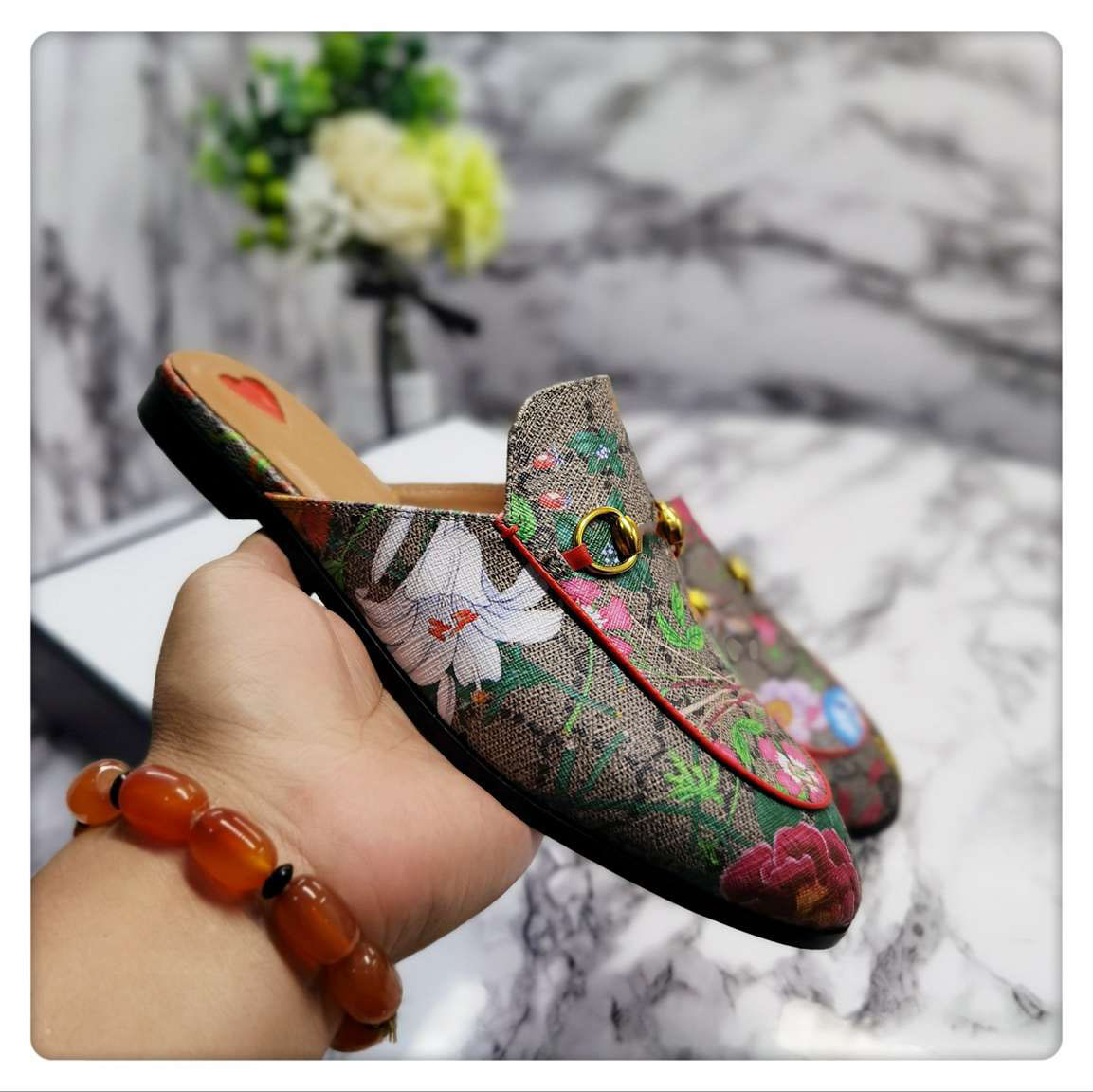 

Princetown leather slipper Designer Casual Shoes Men Women Loafers Genuine Sandals Metal Chain Shoe Velvet Slipper size 35-45, Customize