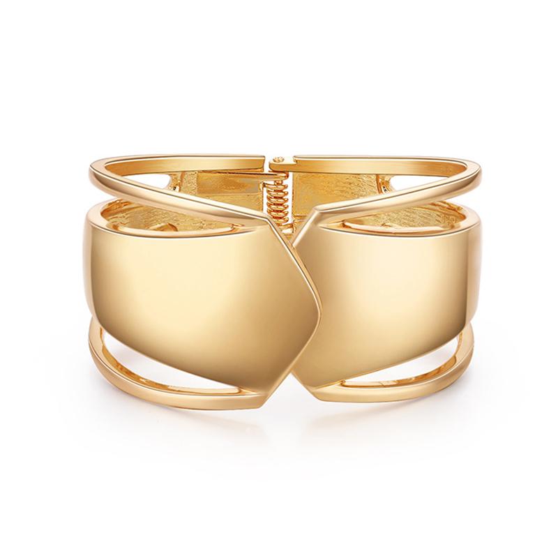 

Bangle Cuff Bracelets & For Women Fashion God Color Hollow Out Metal Bracelet Punk Female Jewelry Party 2022Bangle