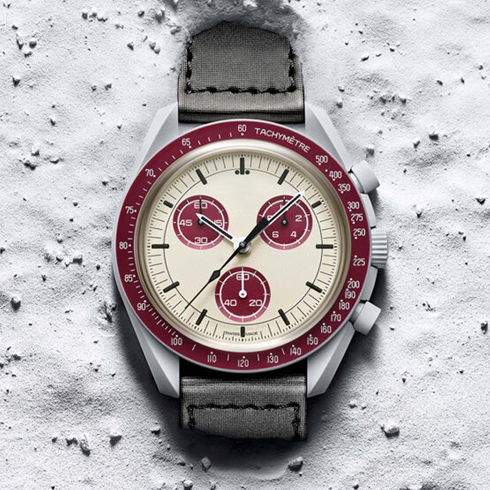 Bioceramic Planet Moon Quarz Watch Moonswatch Mission To Mercury 42mm Full Function Chronograph Luxury Mens couple joint name Wristwatches 2022