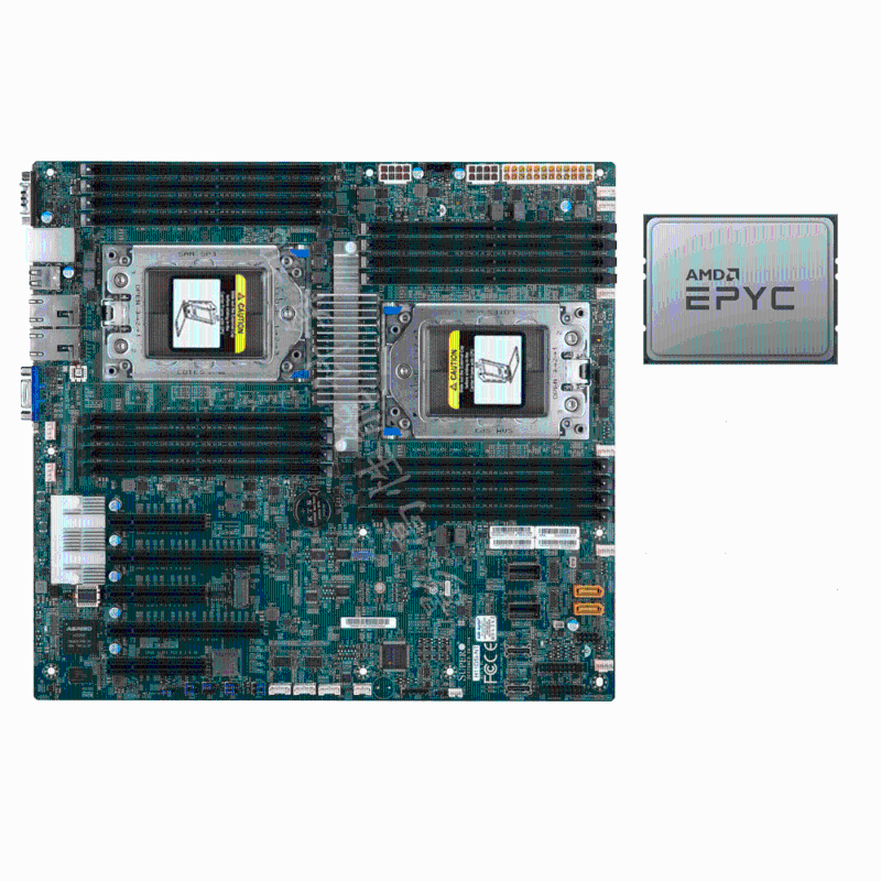 

Motherboards Supermicro H11DSi-NT Motherboard With CPU AMD EPYC 7601 32 Cores Up To 3.2GHz SP3 Sets