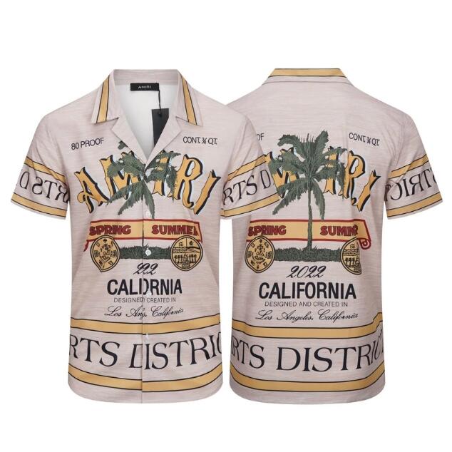 

Summer Men's Hawaiian Shirts Printed Shirt Beach Casual Loose Plus Size Short Sleeve Cardigan