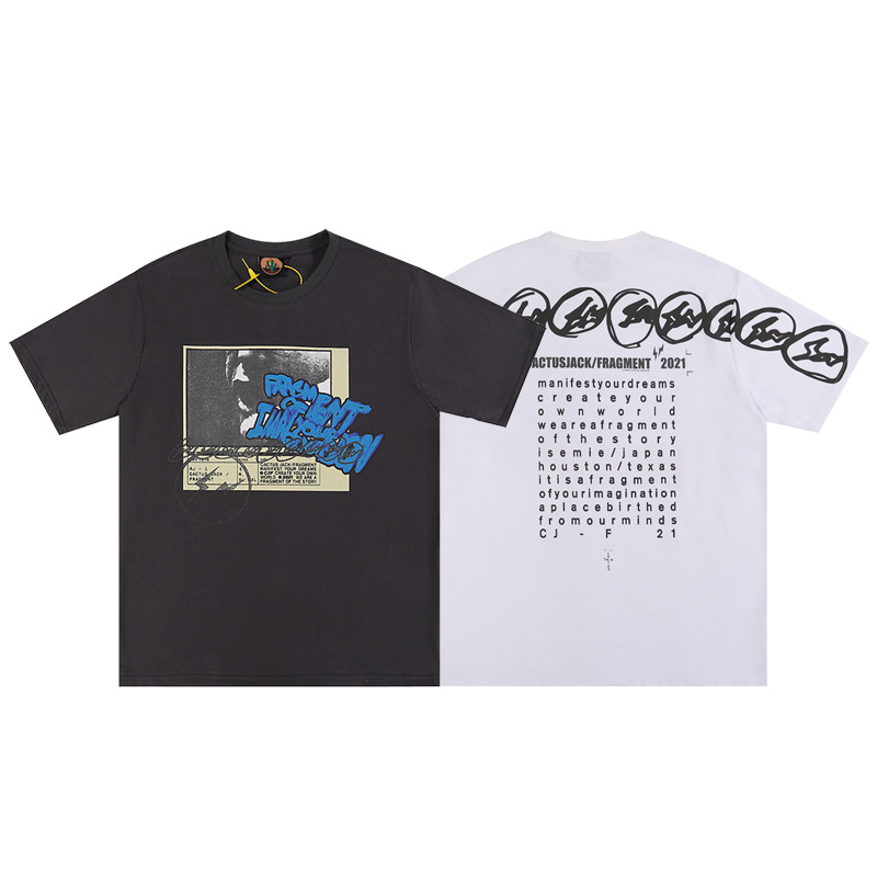 

Men's Cotton T Shirts Designer Mens 100% Pure Cottons Black and White High Street Hip Hop Unisex Round Neck Casual Short Sleeve T-Shirt For Men And Women