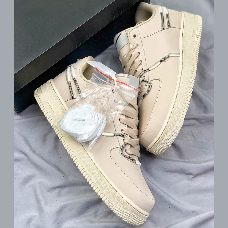 Nouvelles chaussures de course classiques 1 farine d'avoine Gris et blanc pour hommes et blancs de cuir de femme baskets classiques chaussures un
