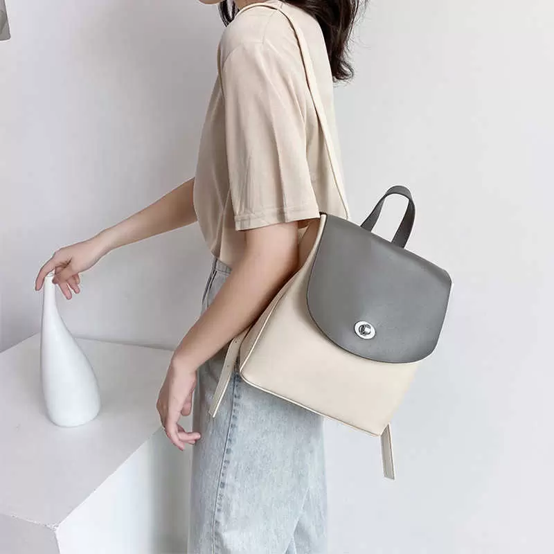 

Internal Frame Packs 2021 Fashion Large Capacity Korean Cowhide Bag Leisure Women's Soft Leather Backpack