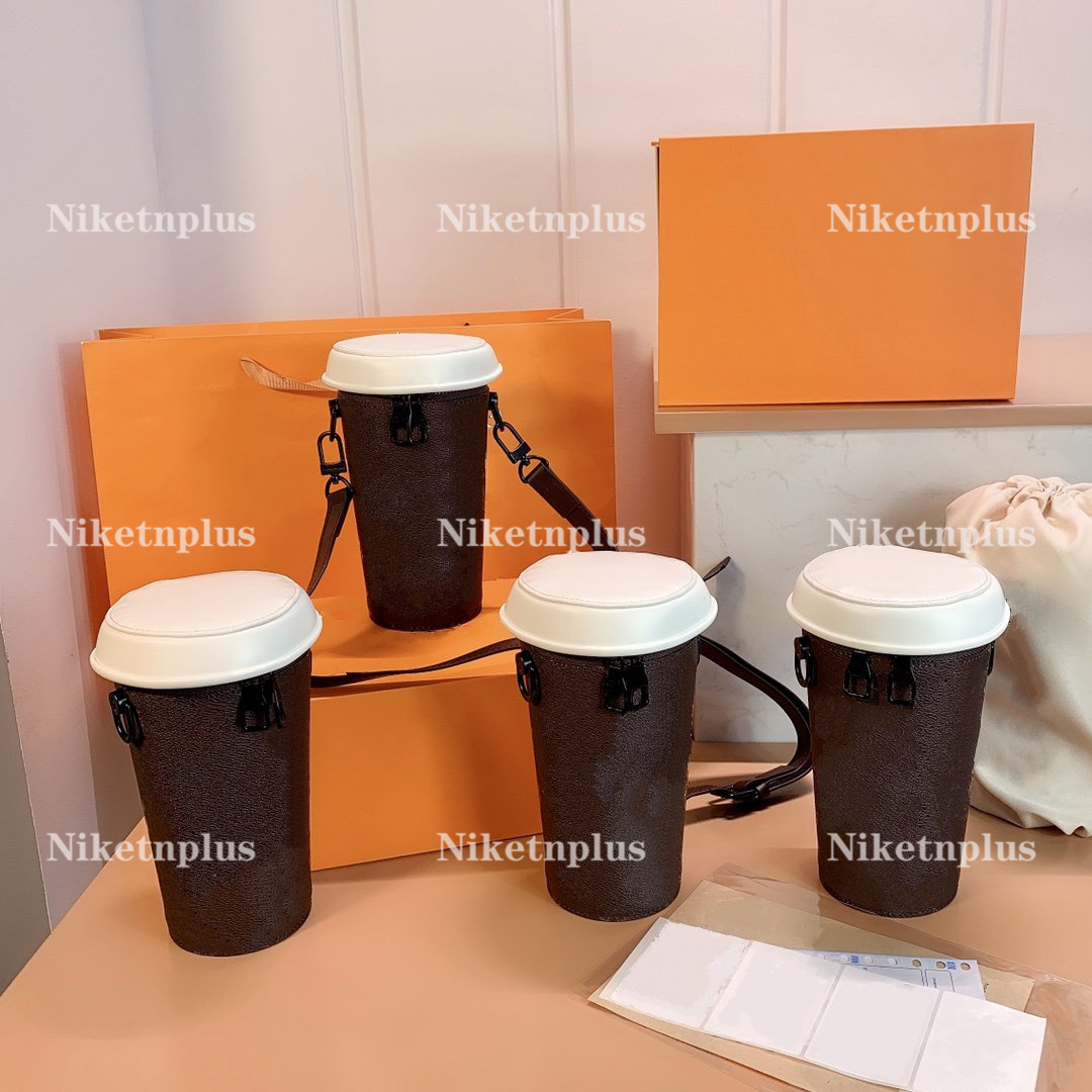 

M80812 COFFEE CUP Pouch Designer Shoulder Bags Vintage Monograms Coated Canvas Clutch Cross Body Double-zip Closure Mini Shoulder Bags, 01