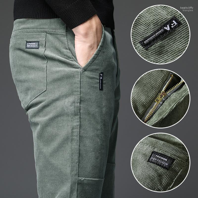 

Men's Pants Winter Men Trousers Military Green 2022 Out Door Corduroy Slim Casual Male Black Office Work Big SizeMen's Heat22, By812 brown