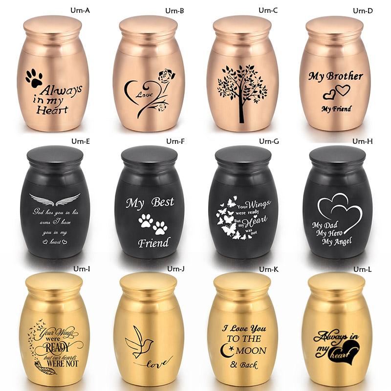 

Pendant Necklaces Engraved Beautiful Pattern Jar Shape Cremation Jewelry Ashes Urn Fixed Mini Keepsake For AshesPendant NecklacesPendant