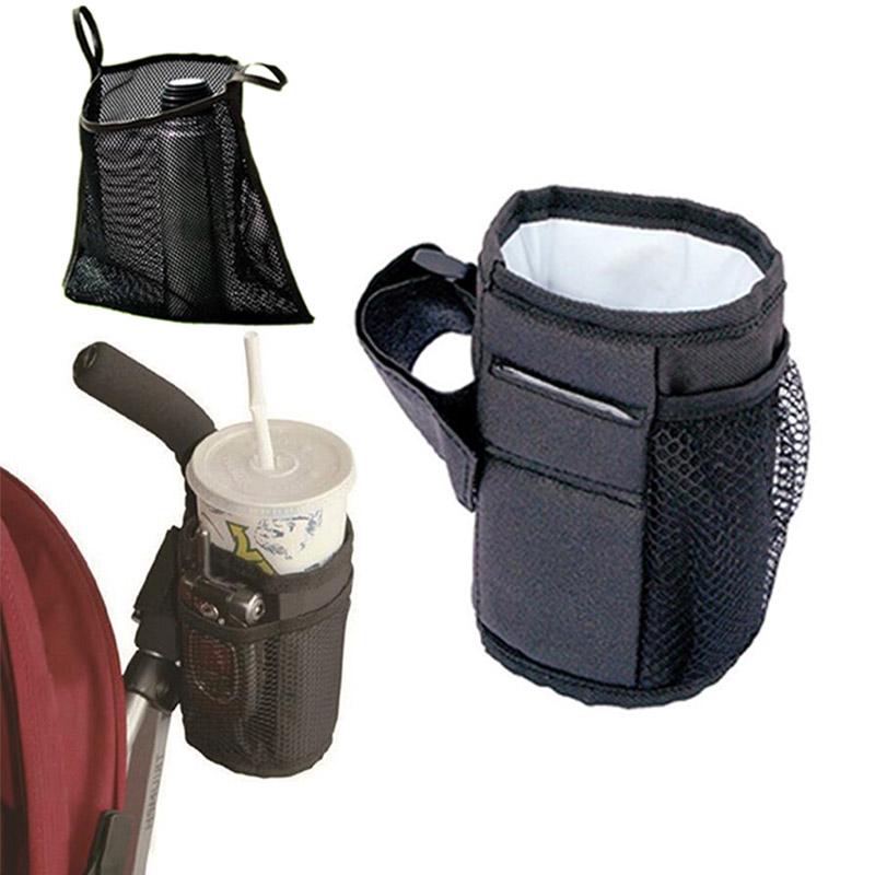 

Stroller Parts & Accessories Baby Universal Cup Organizer Bag Mesh Carriage Pram Bottle Holder AccessoriesStroller