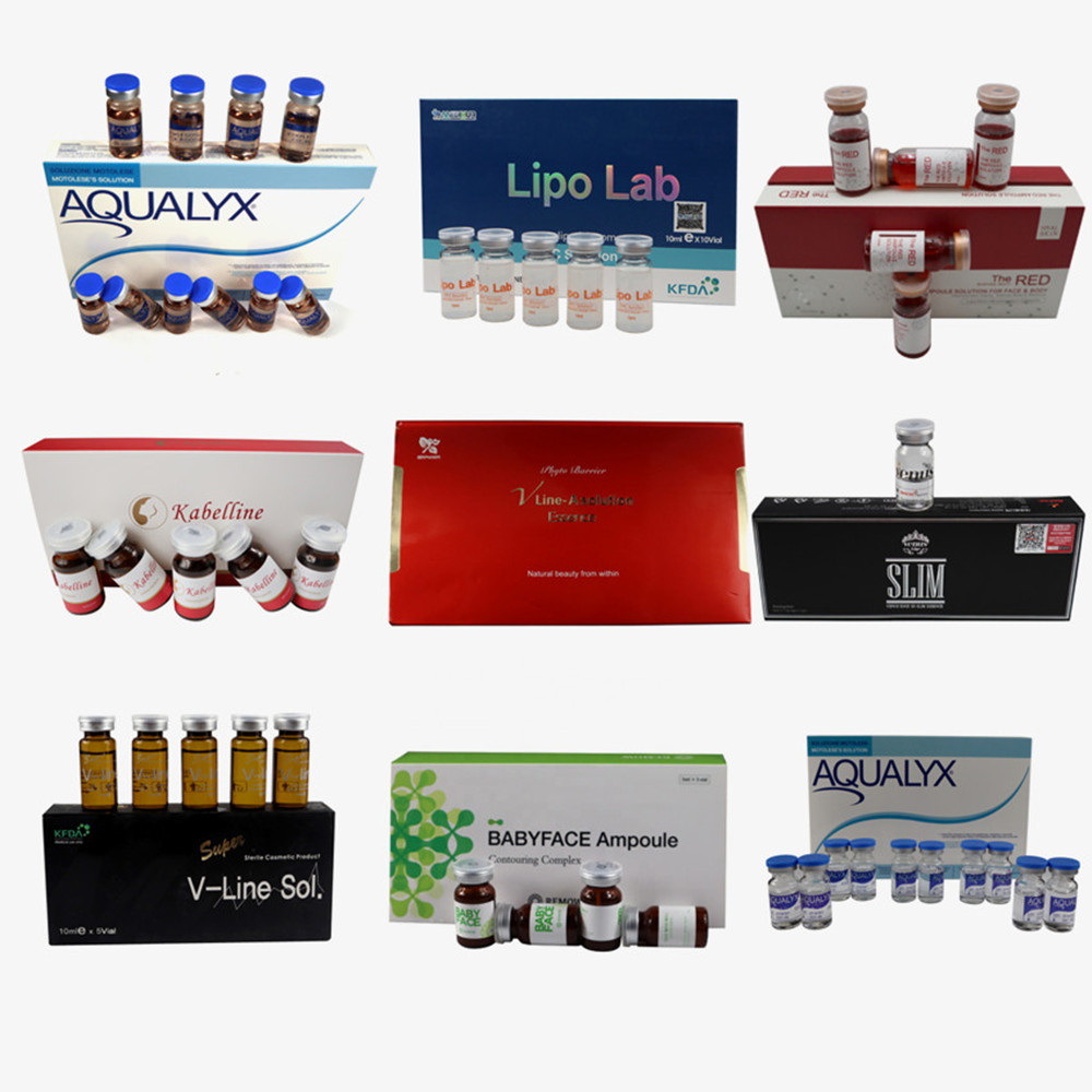 

Body Sculpting& slimming Kabellines Kybellas Lipo lab Red Ampoules Aqualyx Slim6D Babyface Vline fat dissolving solution