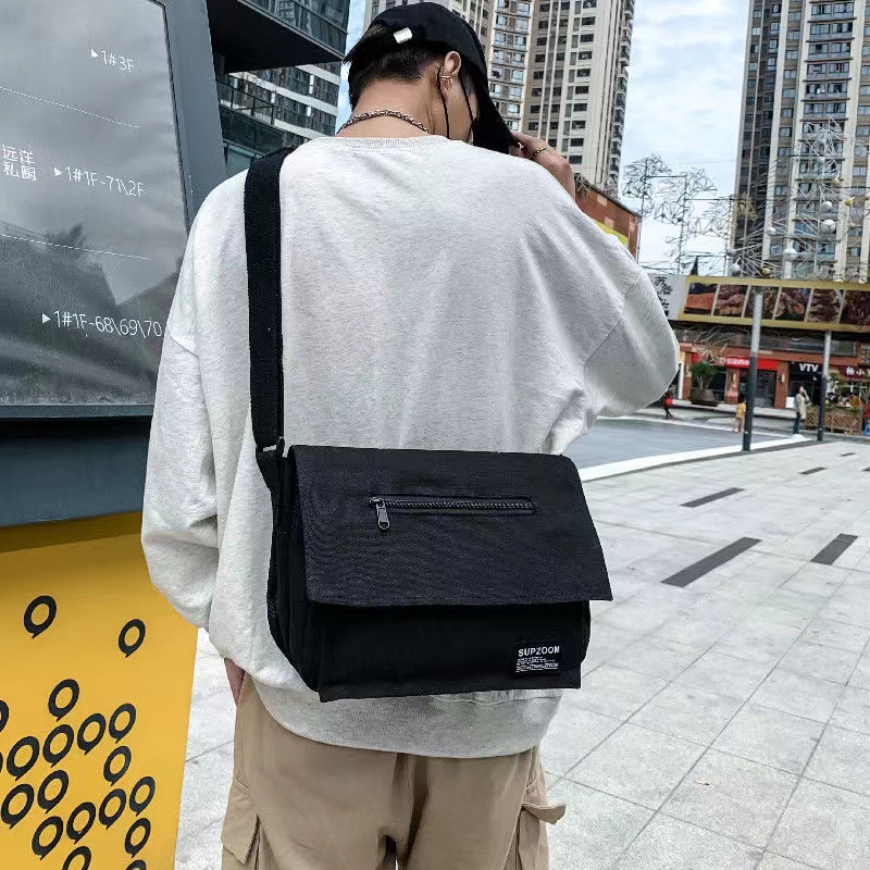 Fashion en nylon loisir grande capacité oblique sac à banc de sacs de poitrine Les hommes et les femmes sont disponibles à la fermeture à glissiè