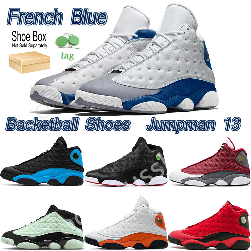 

2022 High quality Backetball Shoes Jumpman 13 French Blue Court Purple Cloth 13s casual shoes Wolf grey Lucky green Melo class of 2002 Obsidian designer sneakers, Please leave a message