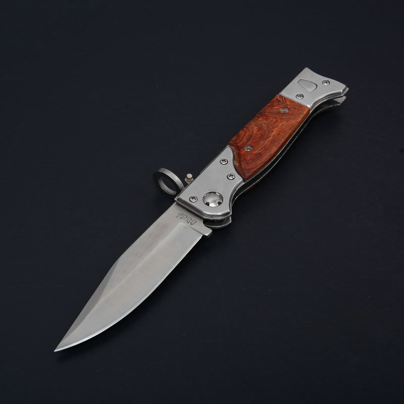 

Cold Steel AK47 CCCP Horizontal Auto Tactical Folding Knife 3Cr13Mov 55HRC Wood Handle Outdoor Camping Hunting Survival Pocket Utility EDC Tools