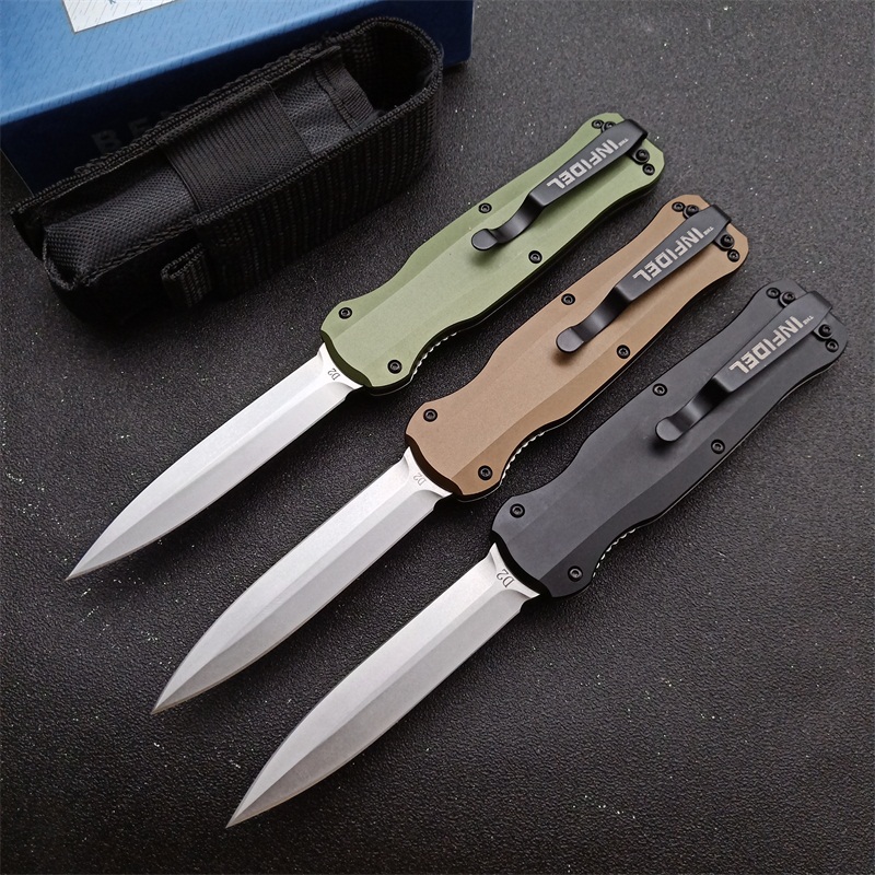 

Benchmade BM 3320 Infidel knife double action D2 blade folding automatic outdoor pocket Auto tactical survival BM3300 3400 KNIVES
