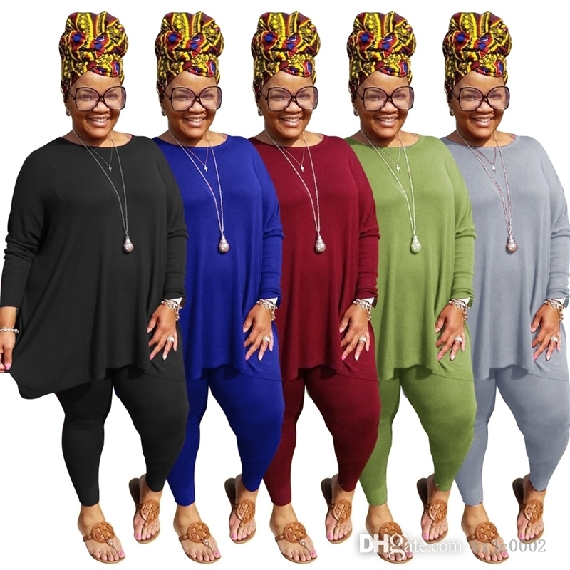 

Plus Size Tracksuits -5XL For Women Designer Fashion Two Piece Pants Set Loose T-shirt And Leggings Casual Sports Suit, Gray