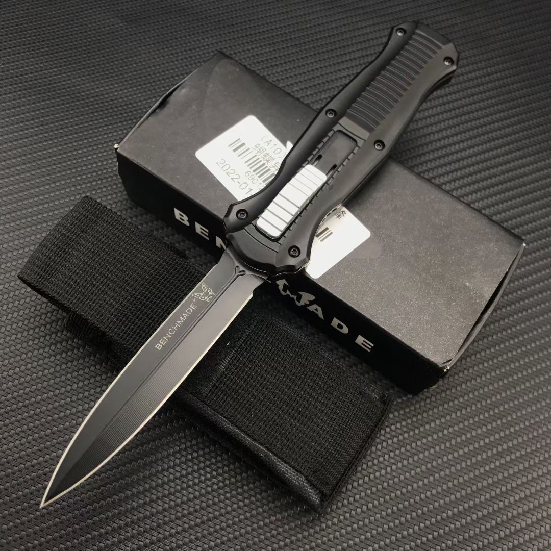 

Benchmade Infidel Pagan Automatic knives 3300 D2 Steel Machined EDC Pocket BM42 Tactical gear Survival knife with sheath BM 3310 3320 3400 3350 3310BK Tools