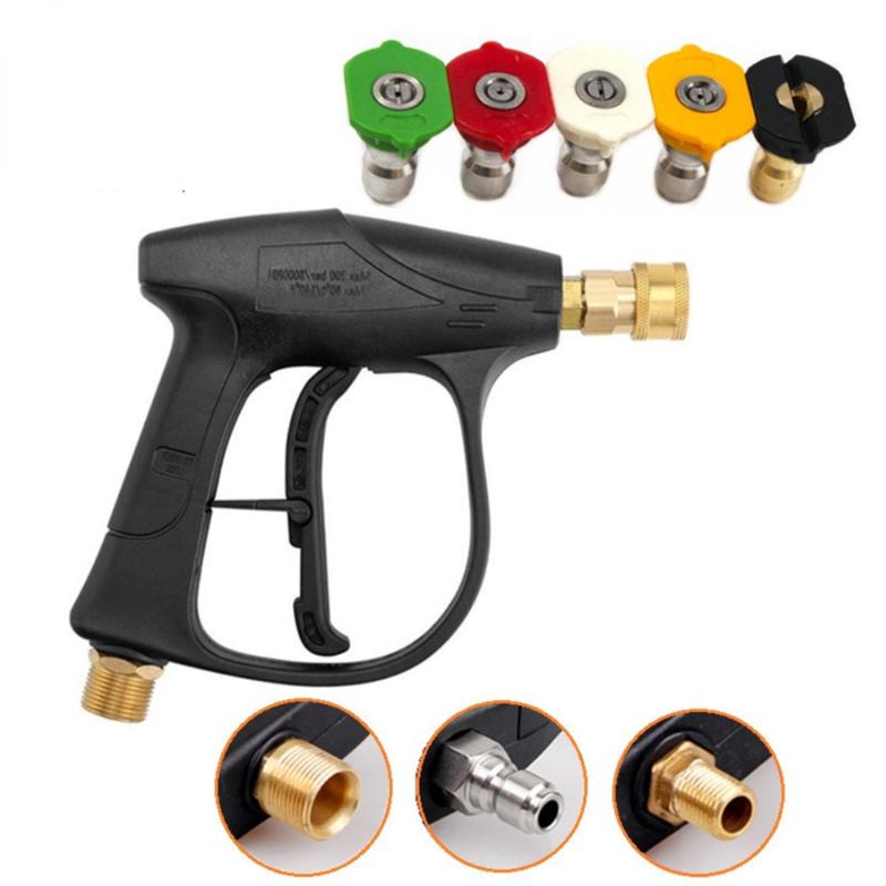 

Water Gun & Snow Foam Lance 1/4" Car High Pressure Cleaner Washer Soap Spray Sprayer Nozzles Quick Release Auto 14MM M22 Socket ToolWater