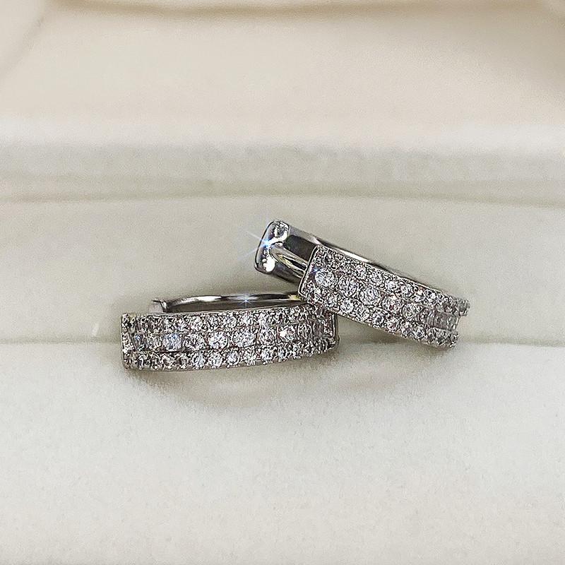 

Hoop & Huggie Modern Style Trendy Earrings Women Party Accessories With Shinning Zirconia Daily Wearable Jewelry Delicate GiftHoop