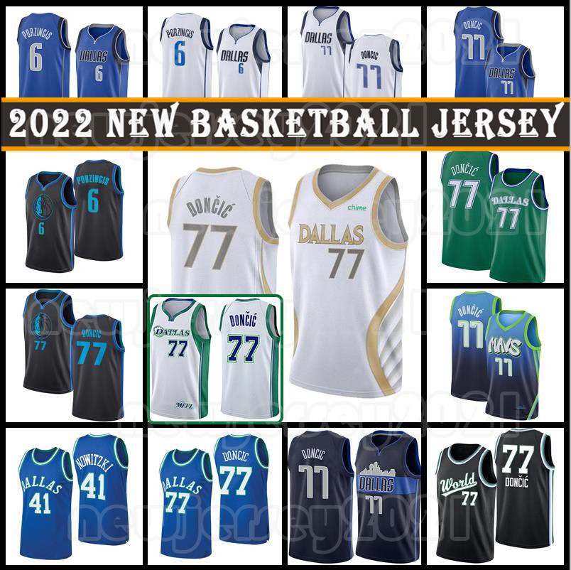 

Dallas''Mavericks''Jersey 77 Doncic Dirk 41 Nowitzki Luka Basketball Devin 1 Booker Deandre 22 Ayton Chris 3 Paul City Jerseys, Men jersey