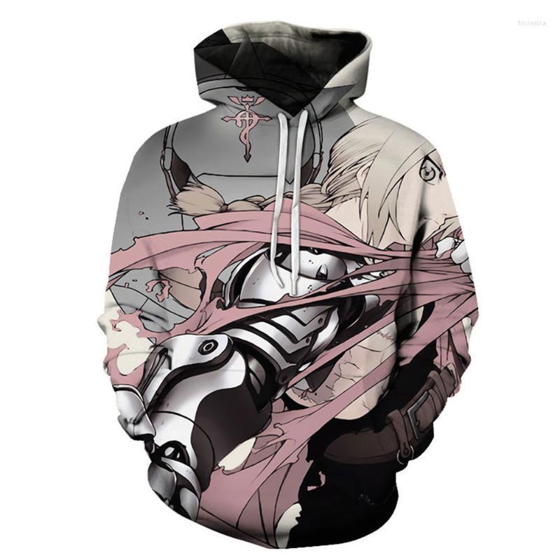 

Men's Hoodies & Sweatshirts 3D Fullmetal Alchemist Men Women Fashion Casual Cartoon Hoodie Brand Autumn Winter Warm Funny Streetwear Sweatsh, Lw475