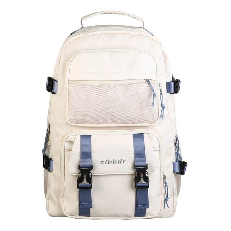 

Backpack Fashion Classical Nylon School For Men Women Teenage Charging Travel Large Capacity Rucksack Mochilas, Black