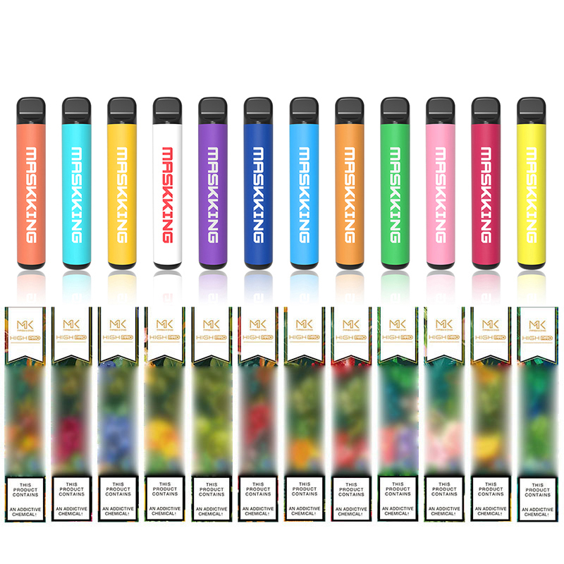 

MK Maskking High Pro Disposable E cigarettes 1000 Puffs Vape Pen 3.5ml Pre-filled Pods Cartridges 600mAh Battery Vaporizers gt max xxl zero xxl slim limited gts