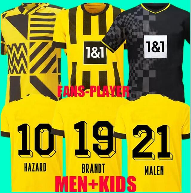 

HAALAND soccer jersey 22 23 football shirts REUS DORTMUND NEONGELB BELLINGHAM HUMMELS BRANDT REYNA men kids kit 110th special edition 2022 2023 fans player version, 22/23 away player version