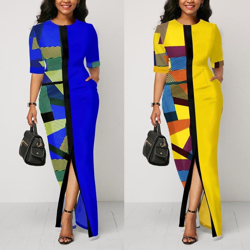 

Ethnic Clothing African Dresses For Women Printing Clothes Plus Size Summer Printed Long Africa Dress Ladies ClothesEthnic